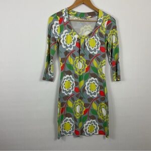 Boden Retro Floral Tunic Dress Size 4
